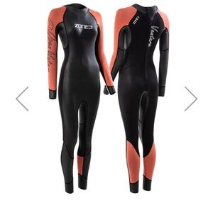 Zone 3 Venture Women's Black and Orange Wetsuit XL